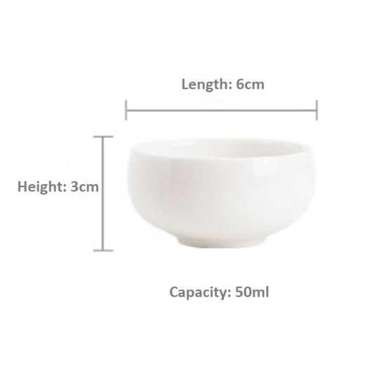 White Porcelain Mask Bowl